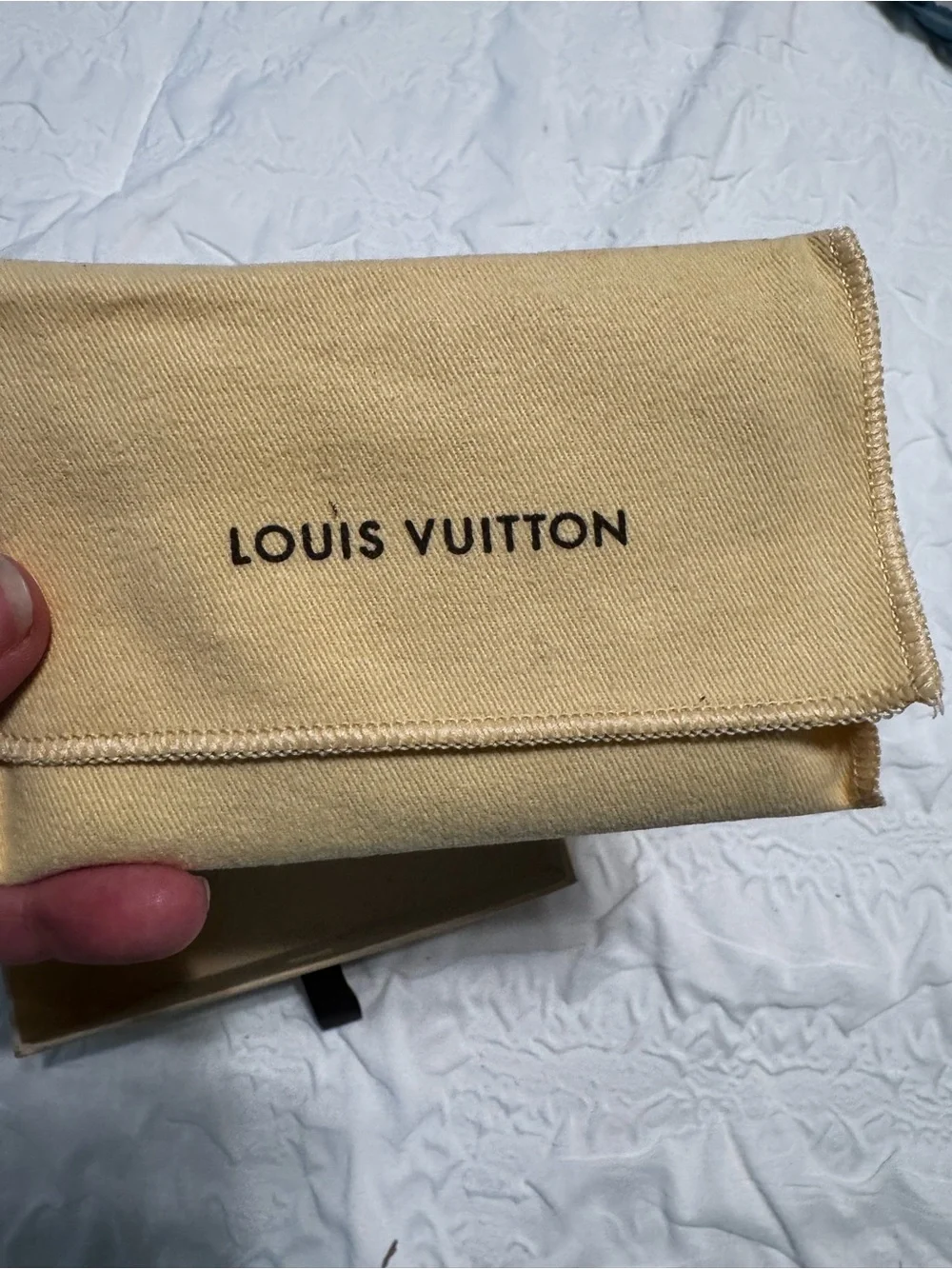 Louis Vuitton Monogram Canvas Card Case in Brown and Gold